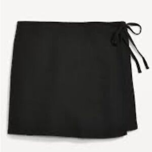 Old Navy - High-Waisted Linen-Blend Wrap-Front Mini Skort